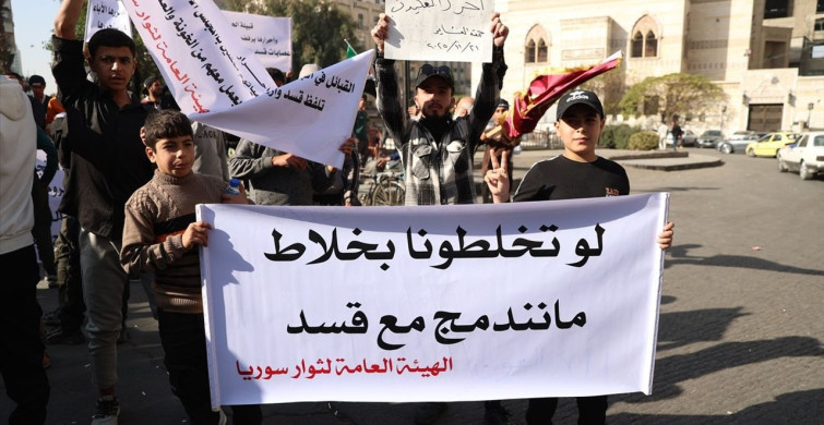 Suriye'de PKK/YPG Karşıtı Protestolar