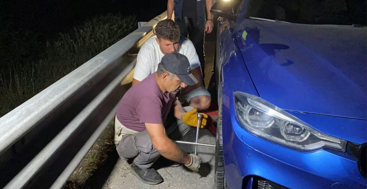 Sürücüleri Şok Eden Olay: Seyir Halindeyken Lastikleri Patladı!