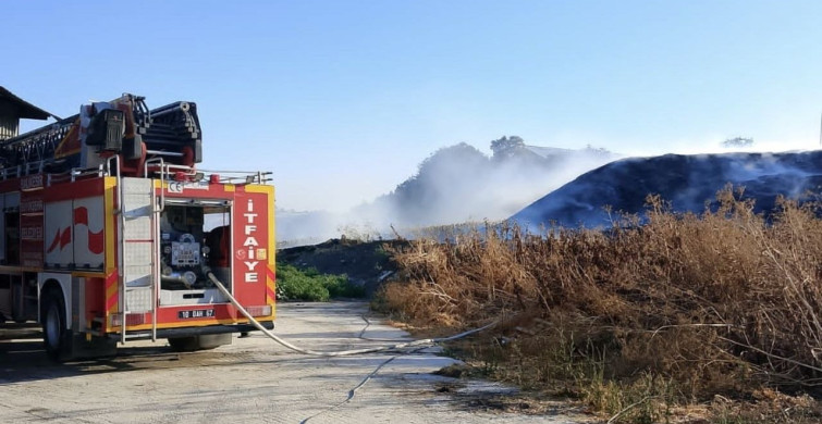 Susurluk'ta otluk alanda çıkan yangın kontrol altına alındı