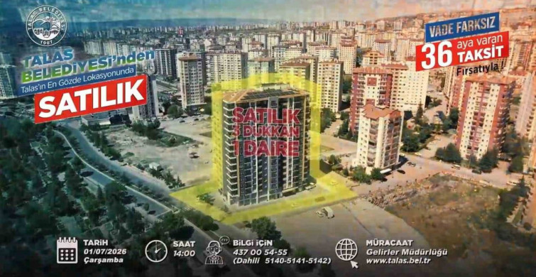 Talas’ta konut, ticaret ve villa arsası fırsatına sayılı günler
