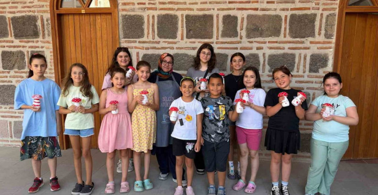 Tarihi Kurşunlu Han’da atölye günlerine yoğun ilgi