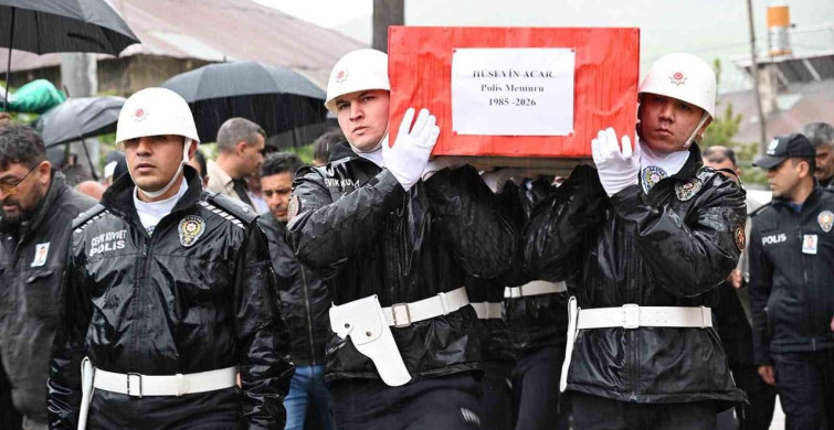 Taşkent'te Kalp Krizi Sonucu Vefat Eden Polis Memuru Hüseyin Acar Uğurlandı