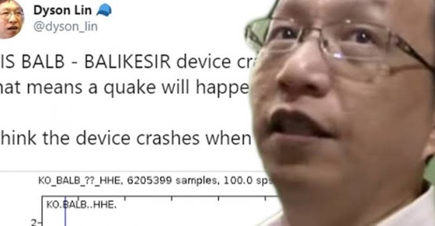 Tayvanlı Deprem Uzmanı Dyson Lin Yine Bildi 