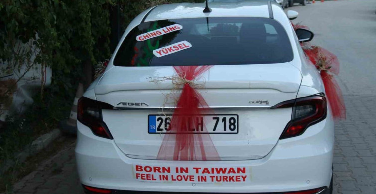 Tayvanlı eşi ile İrlanda’da başlayan aşkı Eskişehir’de çiftetelli oynadıkları düğünle taçlandı