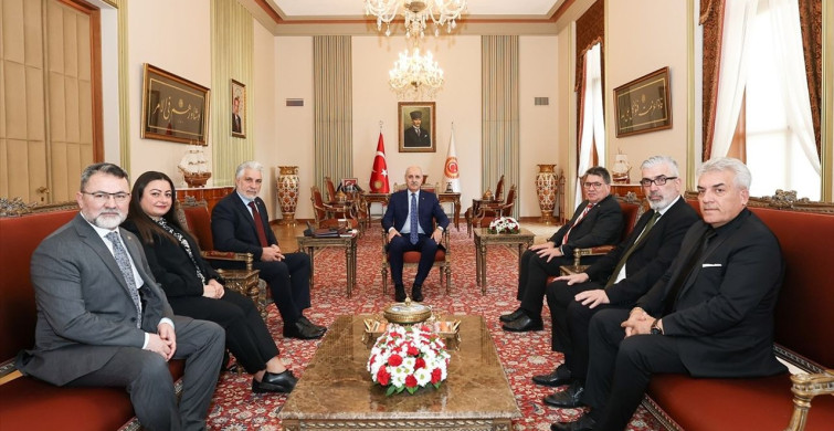 TBMM Başkanı Kurtulmuş, ATİB Genel Başkanı Cengiz'i Ağırladı