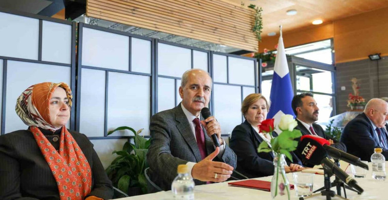 TBMM Başkanı Kurtulmuş Finlandiya'da Türk ve Tatar Temsilcileriyle Bir Araya Geldi