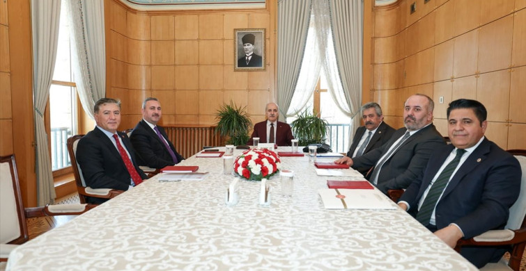 TBMM Başkanı Kurtulmuş, Komisyon Üyelerini Kabul Etti