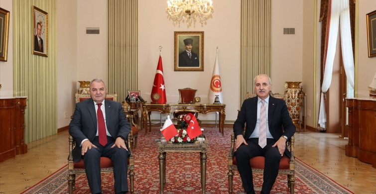 TBMM Başkanı Kurtulmuş, Malta Temsilciler Meclisi Başkanı ile Filistin'e Destek Vurgusu Yaptı