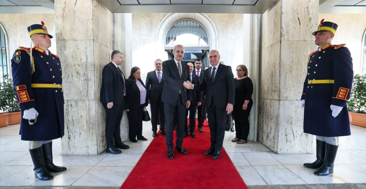 TBMM Başkanı Kurtulmuş, Romanya Başbakanı ile Bükreş'te Görüştü