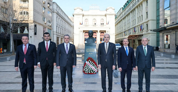 TBMM Başkanı Kurtulmuş, Romanya'da Atatürk Anıtı'nı Ziyaret Etti