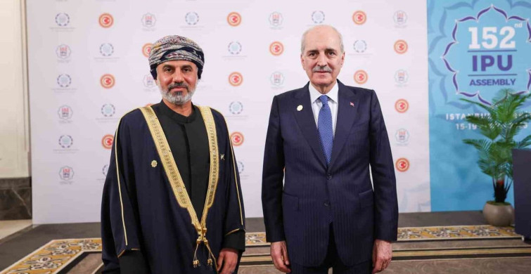 TBMM Başkanı Kurtulmuş, Umman Şura Meclisi Başkanı Al Maawali ile Görüştü