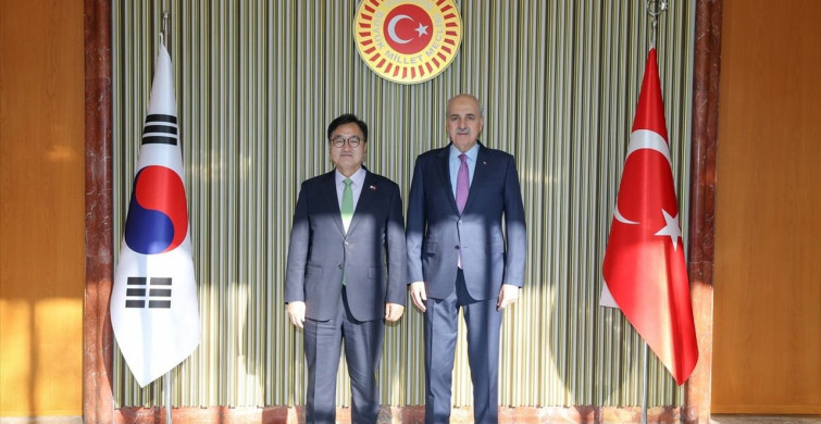 TBMM Başkanı Kurtulmuş ve Güney Kore Ulusal Meclisi Başkanı Woo Won-Shik Görüşmesi
