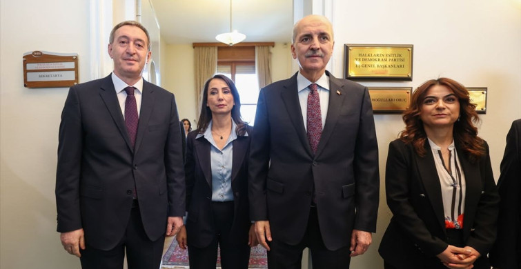 TBMM Başkanı Kurtulmuş'tan DEM Parti'ye Ziyaret