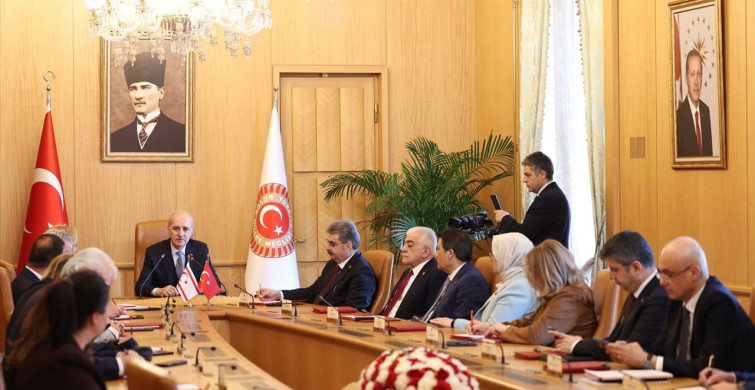 TBMM Başkanı Kurtulmuş'tan KKTC Heyetine Ziyaret