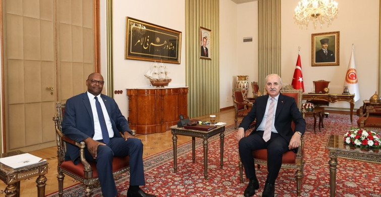TBMM Başkanı Kurtulmuş'un Zimbabve Büyükelçisi ile Görüşmesi