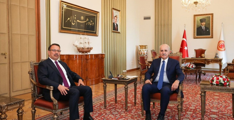 TBMM Başkanı Numan Kurtulmuş, Sayıştay Başkanı Metin Yener'i Ağırladı