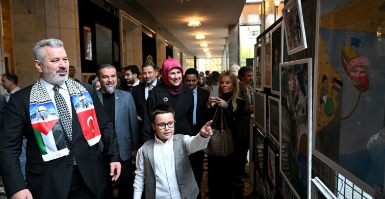 TBMM'de Gazze Temalı Sanat Sergisi Açıldı