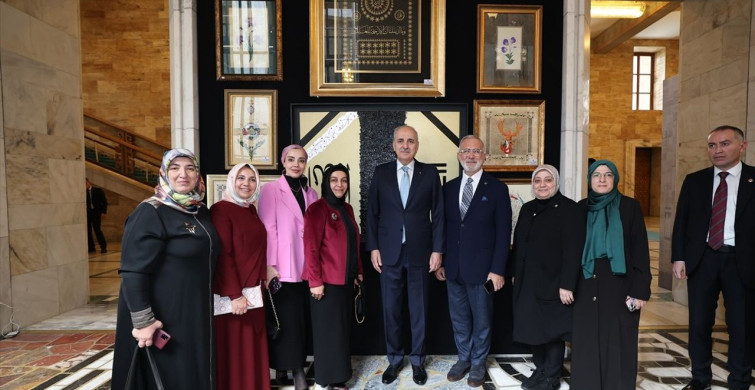 TBMM'de 'Hilalin Işığında' Sergisi Ziyareti