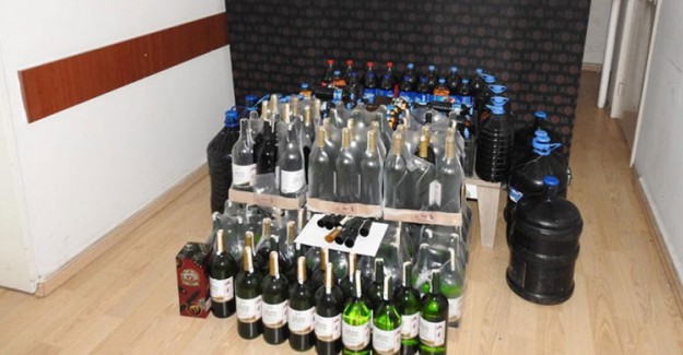 Tekirdağ'da 500 Litre Kaçak İçki Bulundu
