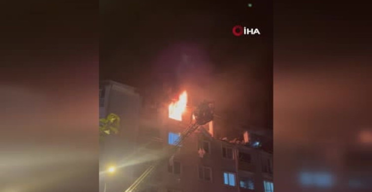 Tekirdağ'da apartman dairesinde patlama ve yangın