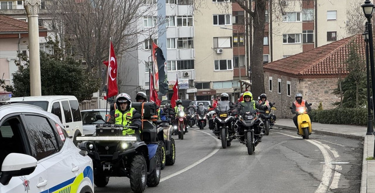 Tekirdağ'da 'Bayrağa Saygı Sürüşü' Etkinliği Düzenlendi