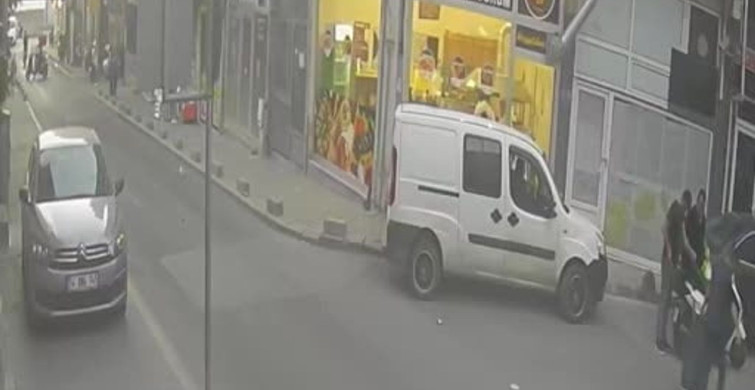 Tekirdağ’da motosiklet kazası: Yaya ezilmekten son anda kurtuldu