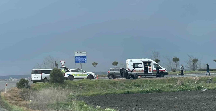 Tekirdağ'da Trafik Kazası: 2 Yaralı