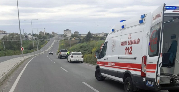 Tekirdağ'da Trafik Kazası: Yaya Yaralandı