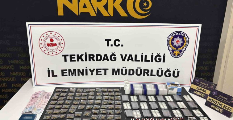Tekirdağ’da uyuşturucu operasyonlarında 110 şüpheli hakkında işlem yapıldı, 9 kişi tutuklandı
