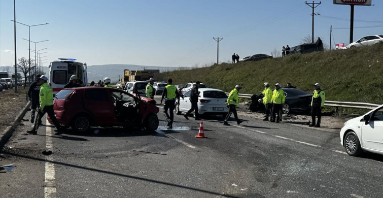 Tekirdağ'da Zincirleme Trafik Kazası: 5 Yaralı