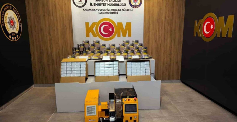 Tekkeköy'de Kaçak Sigara Operasyonu Gerçekleştirildi