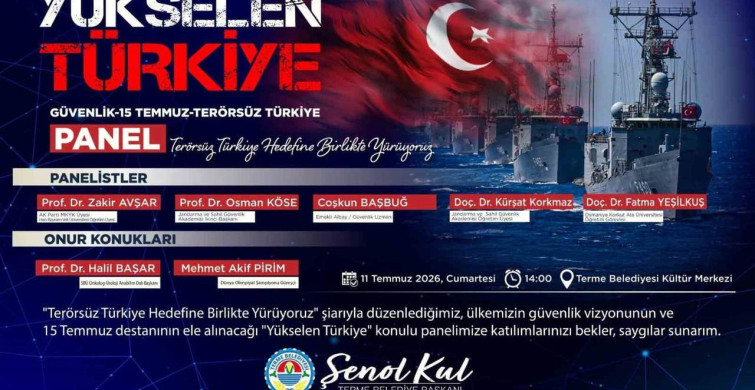 Terme'de 'Yükselen Türkiye' paneli düzenlenecek