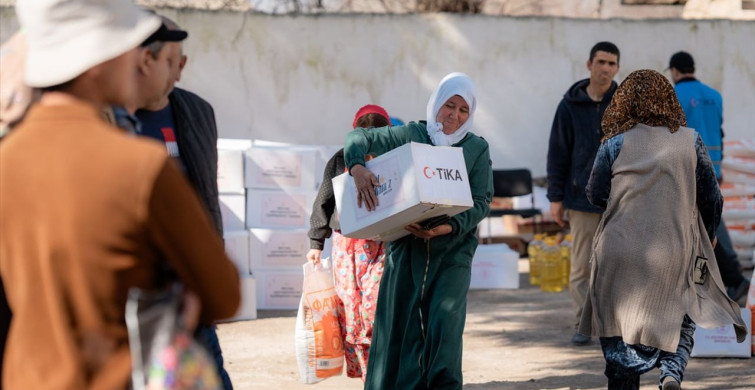 TİKA, Tacikistan'daki Ailelere Gıda Yardımı Sağladı