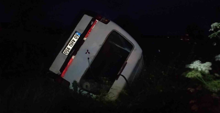 Tokat’ın yeşilyurt ilçesinde minibüs takla attı: 1 yaralı