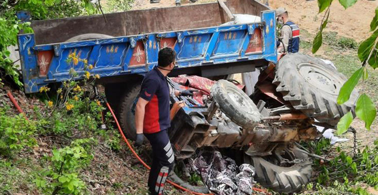 Tokat’ta Durdurmak İstediği Traktörün Altında Kaldı