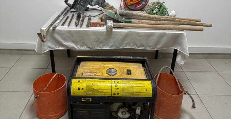 Tokat'ta İzinsiz Kazı Yapan 6 Şüpheli Suçüstü Yakalandı