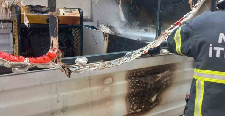 Tokat’ta Kamyonette Yangın Paniğe Neden Oldu