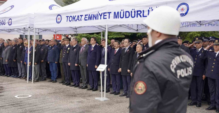Tokat'ta Polis Teşkilatı'nın 181. Yıl Dönümü Yağmur Altında Kutlandı