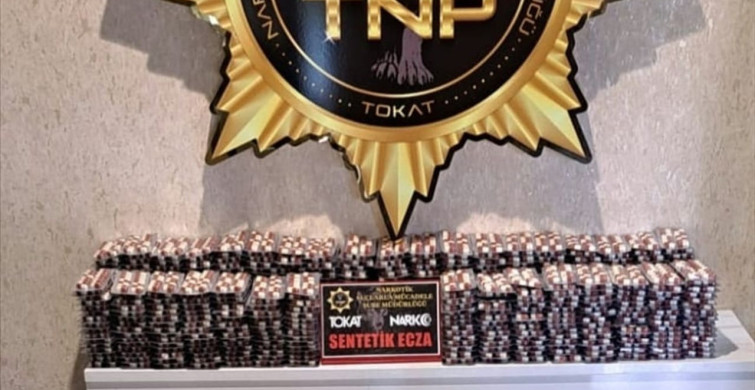 Tokat'ta Sentetik Ecza Operasyonu: 55 Bin Adet Ele Geçirildi