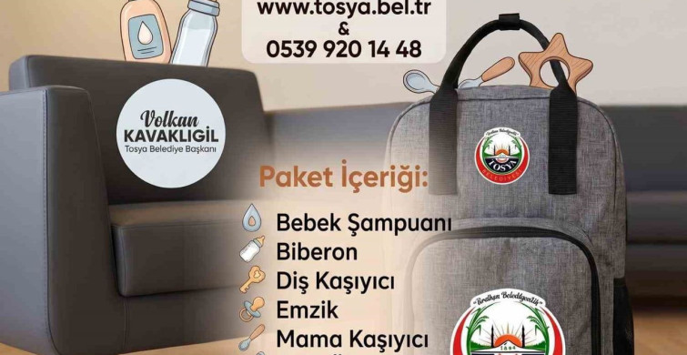 Tosya Belediyesi'nden Yeni Doğan Destek Paketi
