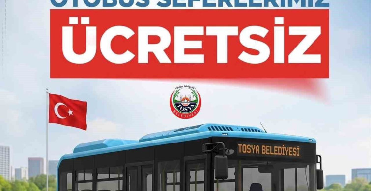 Tosya'da 19 Mayıs'ta Halk Otobüsleri Ücretsiz