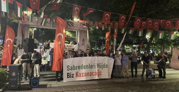 Trabzon'da Gazze'ye Destek Gösterisi