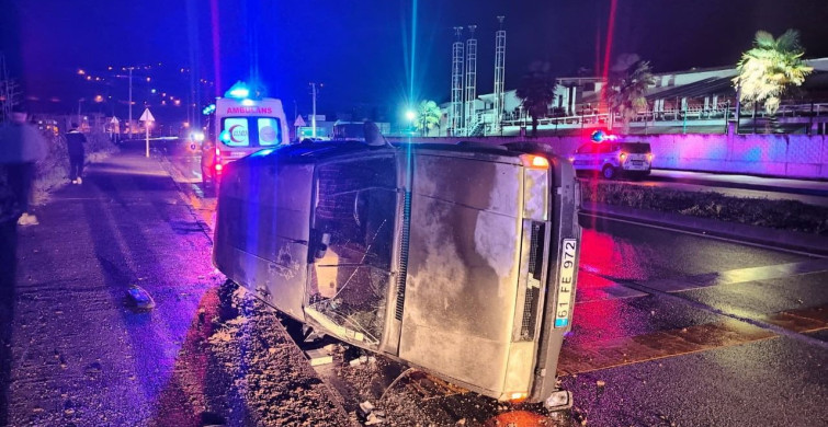 Trabzon'da Trafik Kazası: İki Yaralı