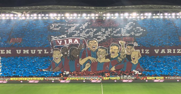 Trabzonspor'un Taraftar Grubu Vira'dan Muhteşem Koreografi