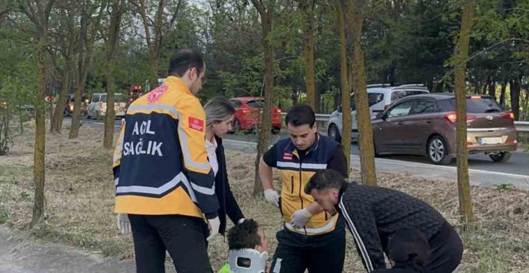 Trafik Güvenliği Sağlayan Polise Otomobil Çarpması