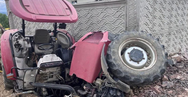 Traktör kazasında çiftçi ağır yaralandı