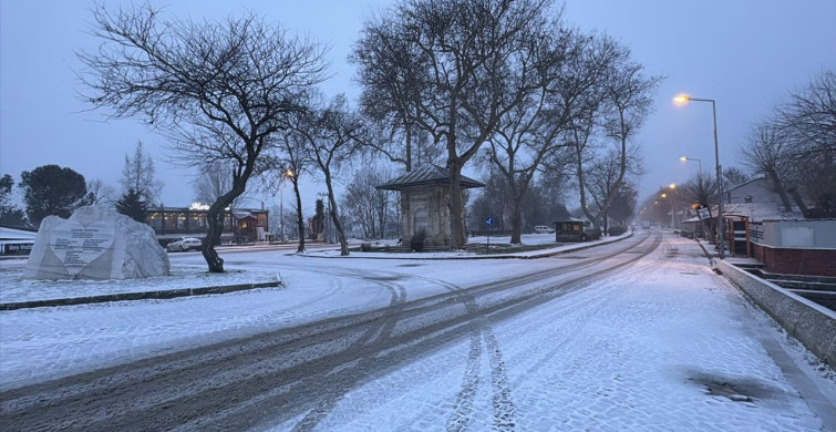 Trakya'da Kar Yağışı Etkili