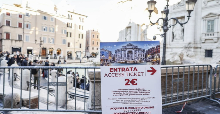 Trevi Çeşmesi'nde Giriş Ücreti Uygulaması Başladı