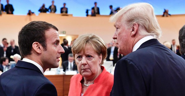 Trump, Merkel ve Macron'la Suriye Hakkında Görüştü