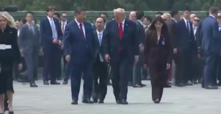 Trump ve Xi Cennet Tapınağı'nda Buluştu